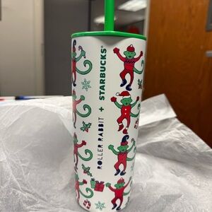 Starbucks Roller Rabbit monkey mas Holiday Tumbler